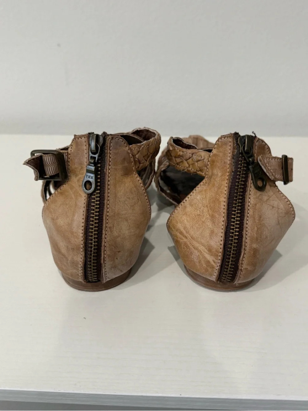 Bed Stu ROAN Braided Toe-Post Sandals - Brown